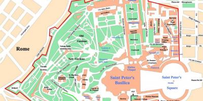 Политичка карта града Ватикана 